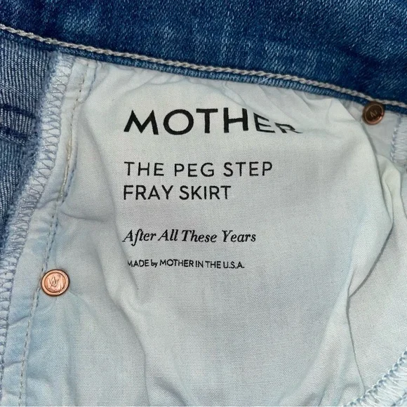 Mother the peg step fray skirt size 24 - Picture 12 of 15